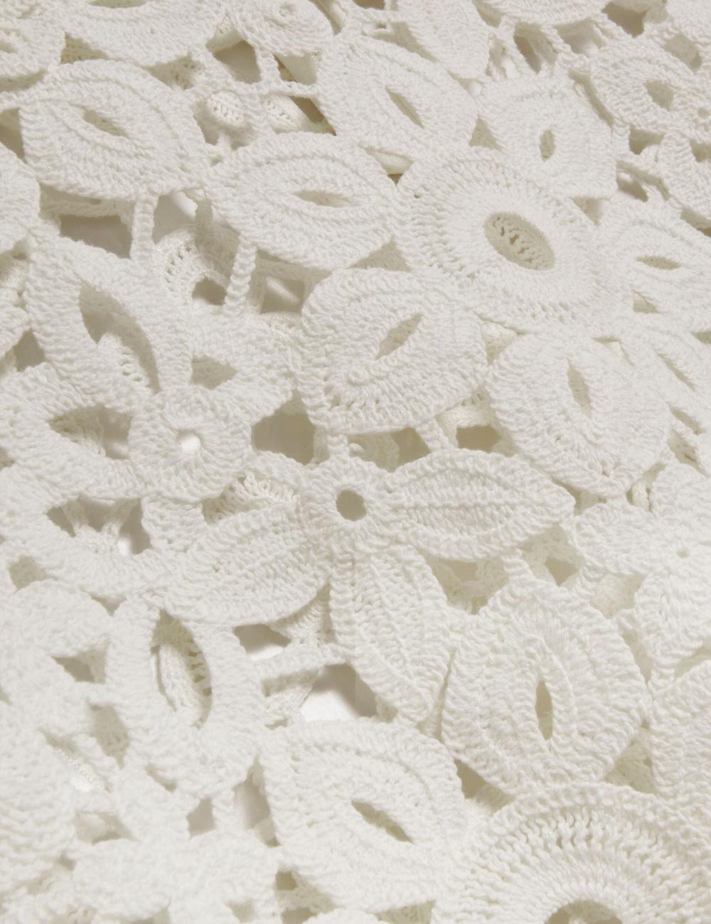 Ted Baker JOYYRA - Floral Crochet Knit Sleeveless Women Tops White | UAE  90362-AZEQ