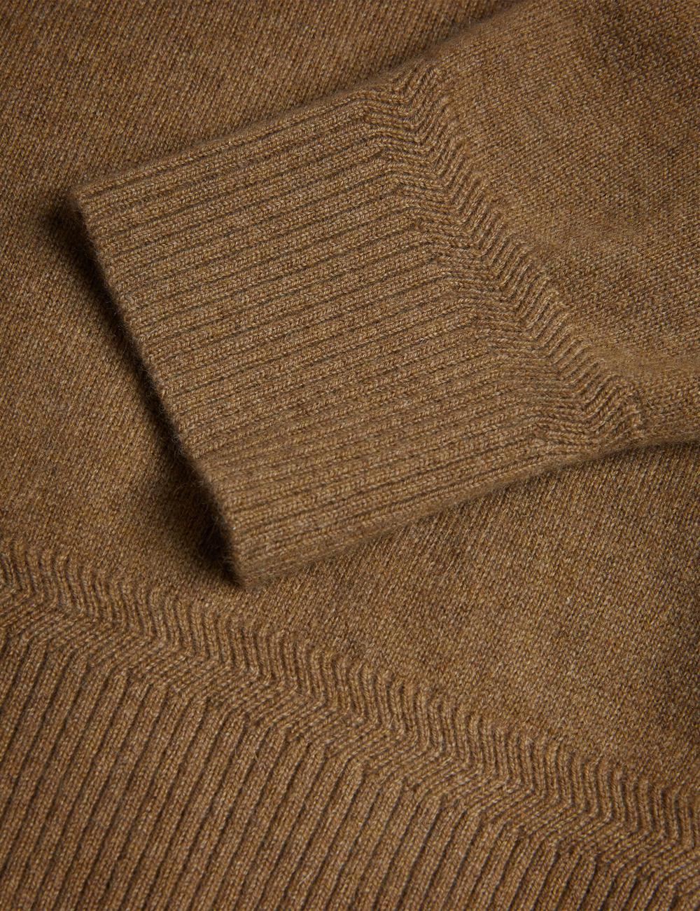 Ted Baker KAROLT - Cashmere Knit Long Sleeve Top Men Jumpers Dk-Brown | UAE  30925-OIXM