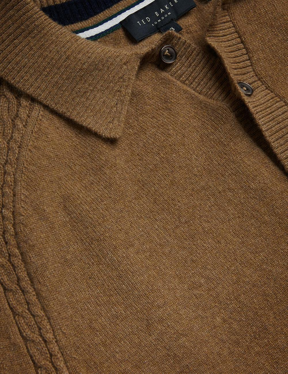 Ted Baker KAROLT - Cashmere Knit Long Sleeve Top Men Jumpers Dk-Brown | UAE  30925-OIXM