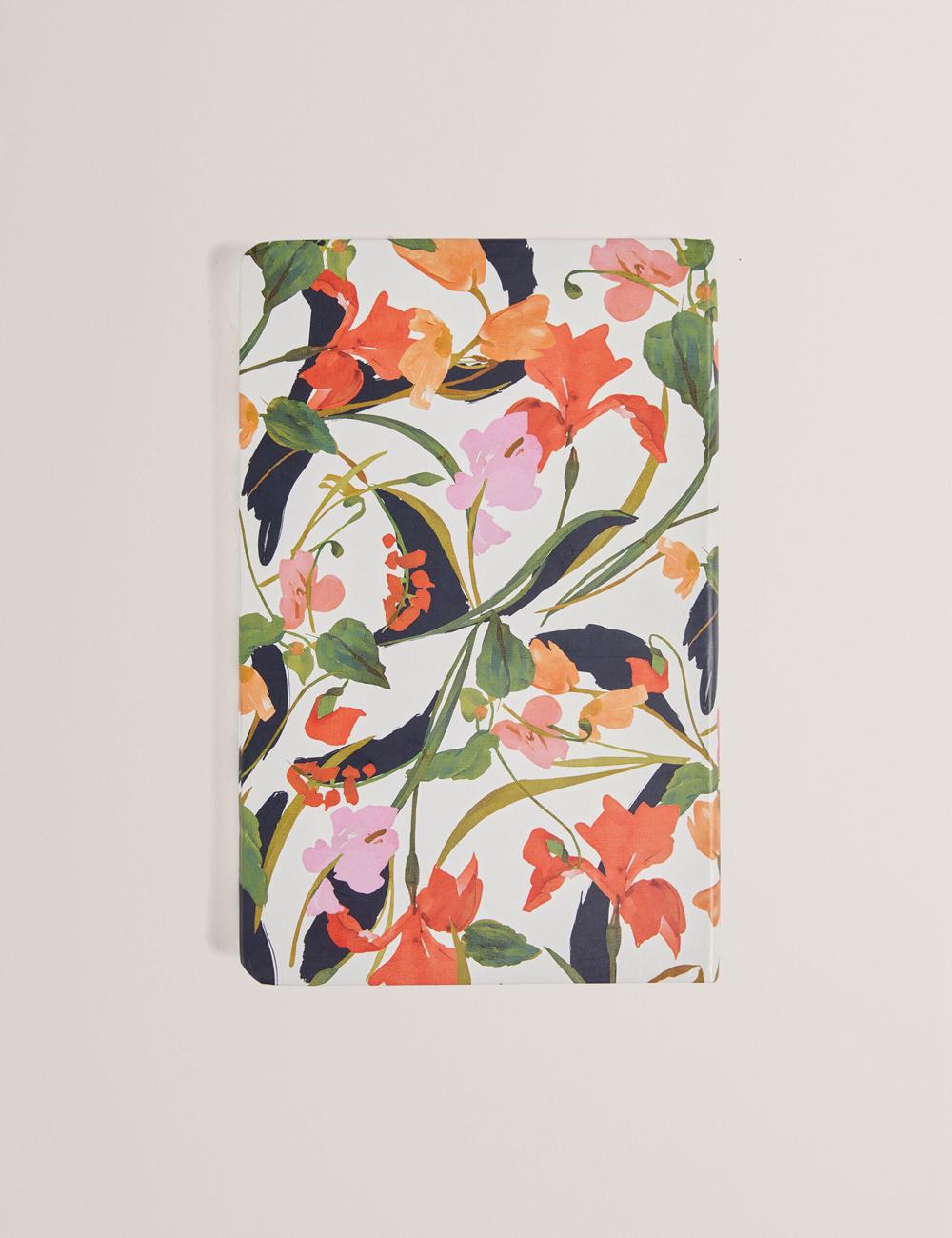 Ted Baker KATIIES - Floral Print A5 Notebook Women Stationary Nat-White | UAE  86251-UKOP