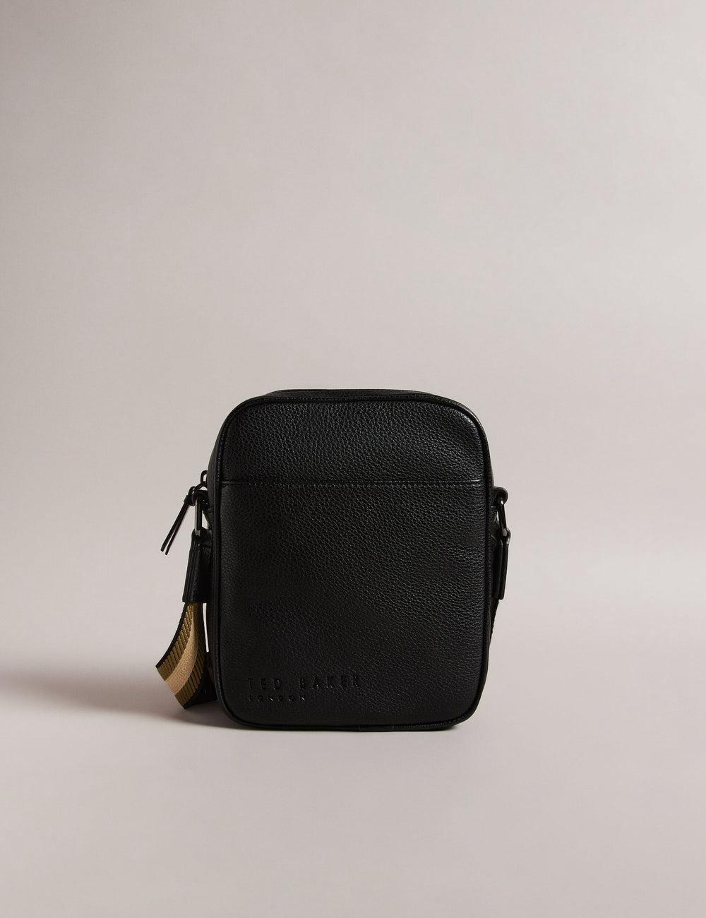 Ted Baker KIIAN - Small Reporter Webbing Men Shoulder Bags Black | UAE  31574-IBWJ
