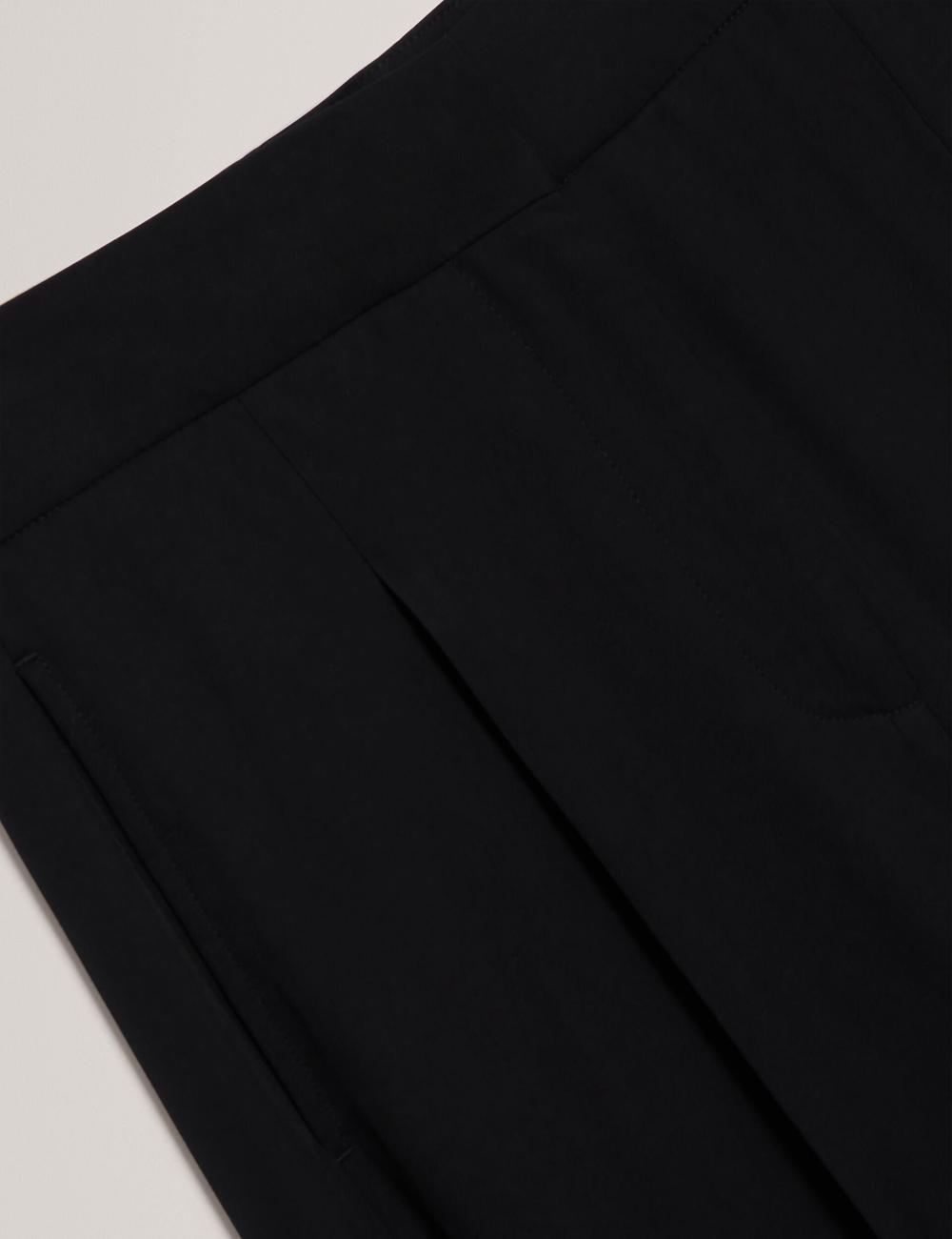 Ted Baker KIOLLI - Wool Blend Barrel Leg Tailored Women Trousers Black | UAE  03875-JGCY