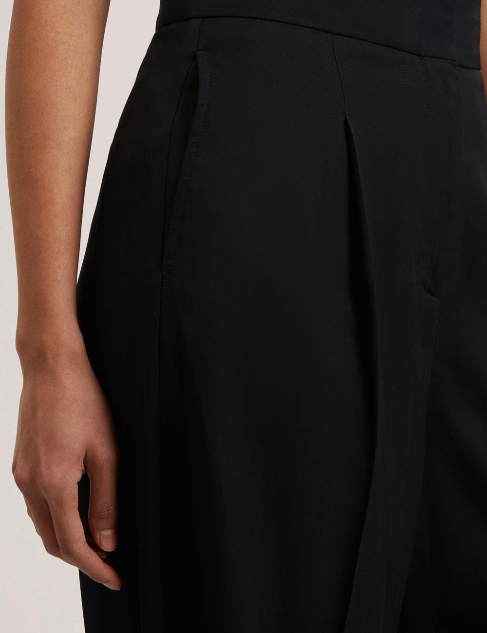 Ted Baker KIOLLI - Wool Blend Barrel Leg Tailored Women Trousers Black | UAE  03875-JGCY