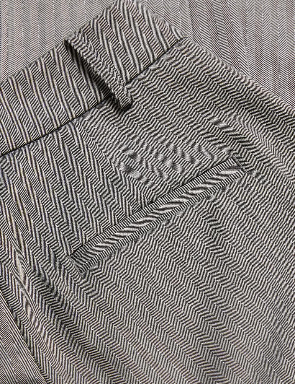 Ted Baker KOAT - Herringbone Wide Leg Tailored Women Trousers Dk-Grey | UAE  95601-AQCW
