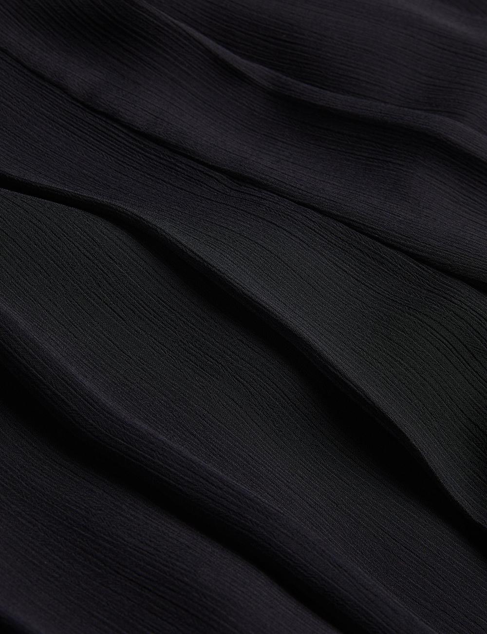 Ted Baker KOKUTO - Chiffon Pleated Wide Leg Palazzo Women Trousers Black | UAE  89170-AWMV