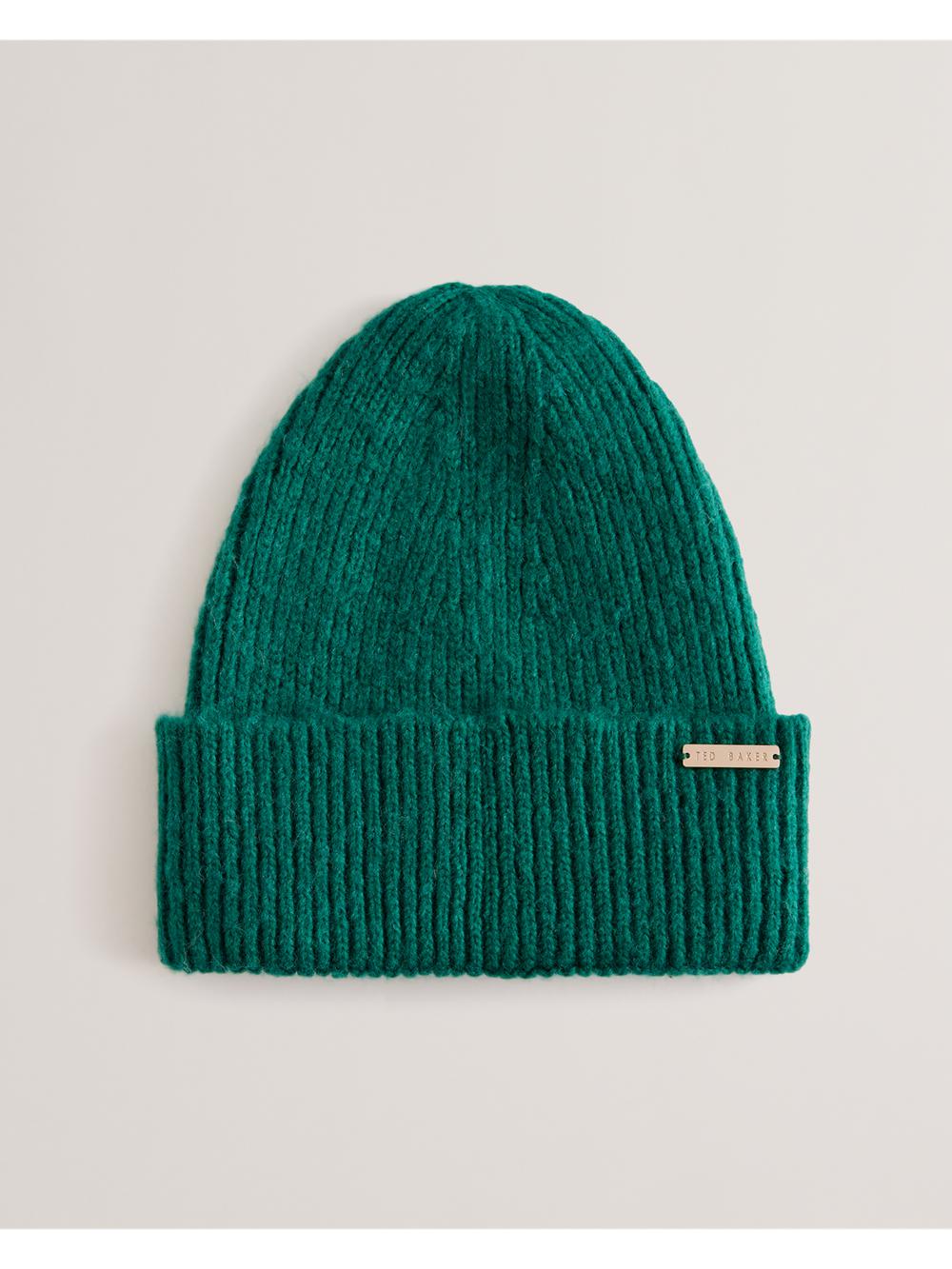 Ted Baker LIDIAAS - Wool Blend Ribbed Knit Beanie Women Hats Dk-Green | UAE  69027-ZWIQ