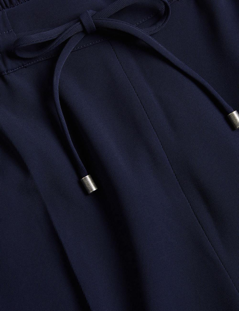 Ted Baker LILIAAH - Wide Leg Tailored Women Joggers Navy | UAE  58324-VBAT