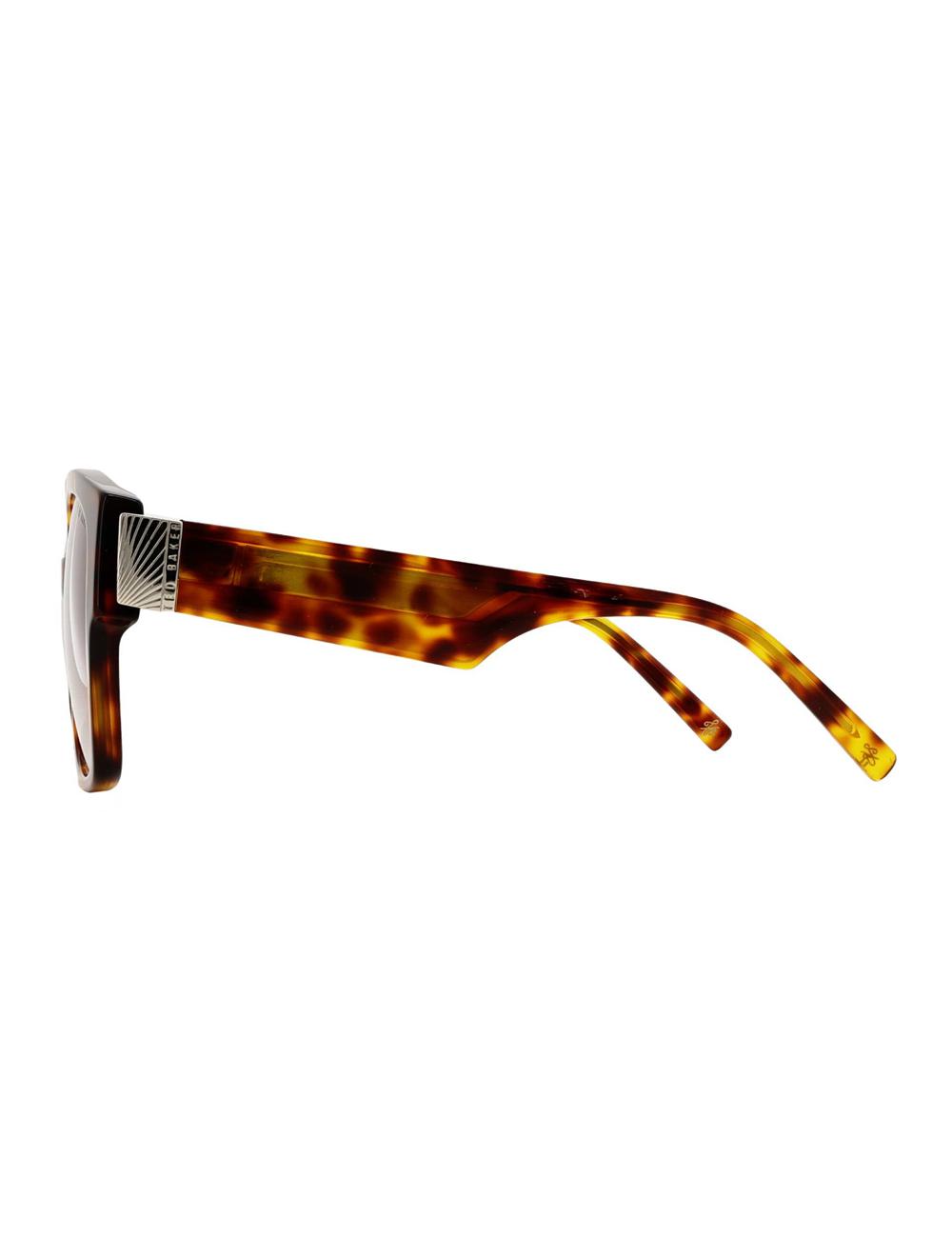 Ted Baker LINIA - Oversized Square Hardware Detail Women Sunglasses Brown | UAE  01792-PALJ