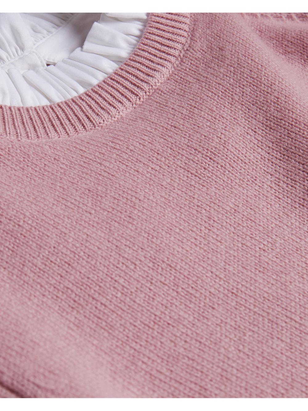 Ted Baker LISSIAH - Bobble Detail Shirt Hem Knitted Women Jumpers Dusky-Pink | UAE  42078-QHDU