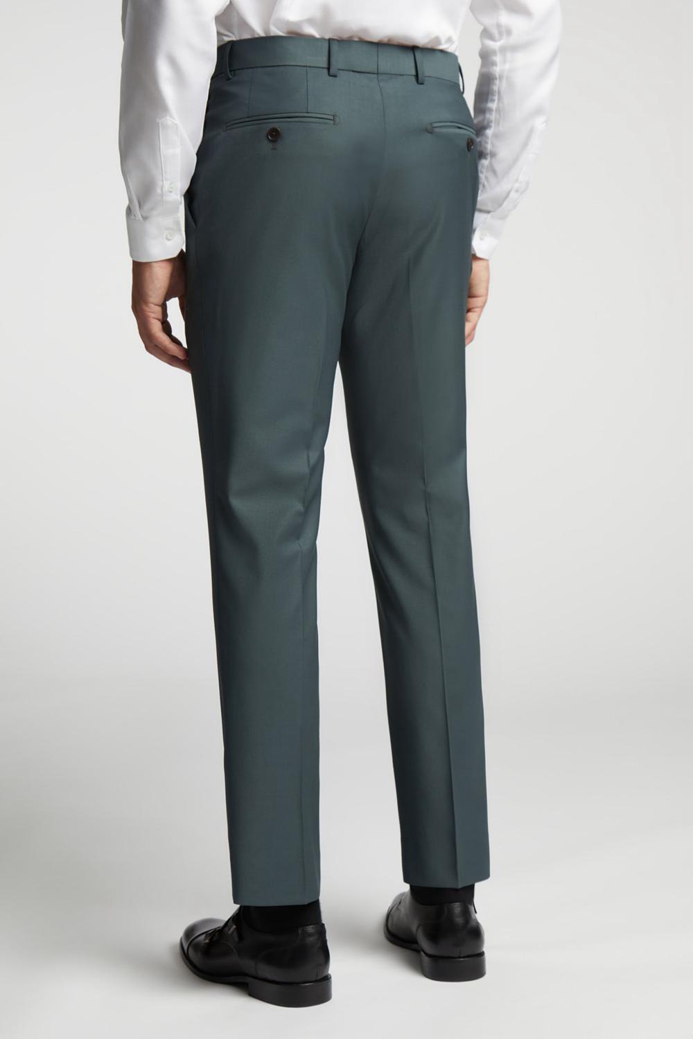 Ted Baker LUNANTS - Wool Blend Slim Suit Men Trousers Green | UAE  82561-QXWS