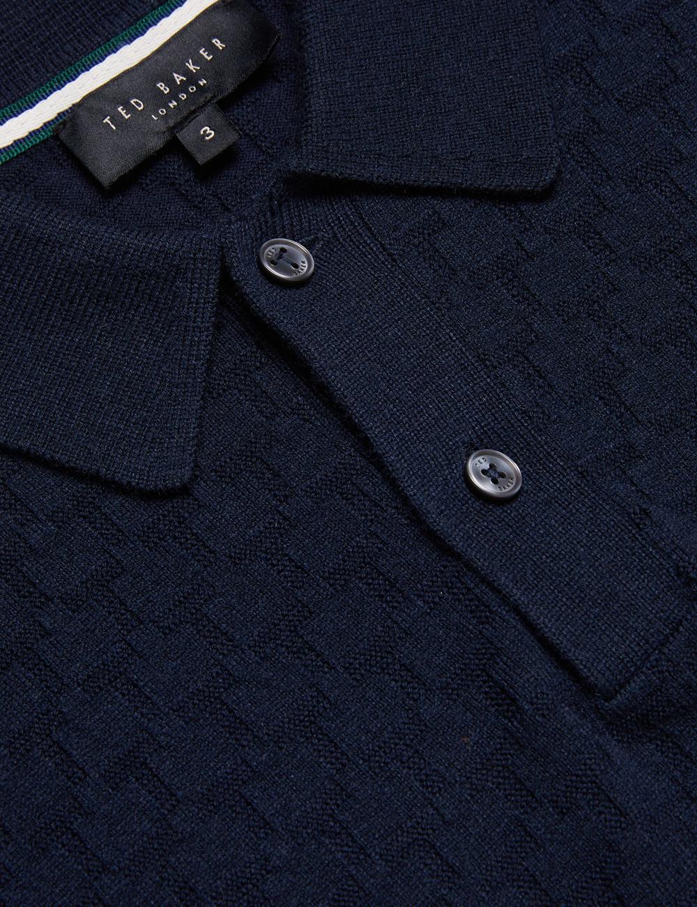 Ted Baker MORAR - T Knit Long Sleeve Top Men Jumpers Navy | UAE  95648-YJVW