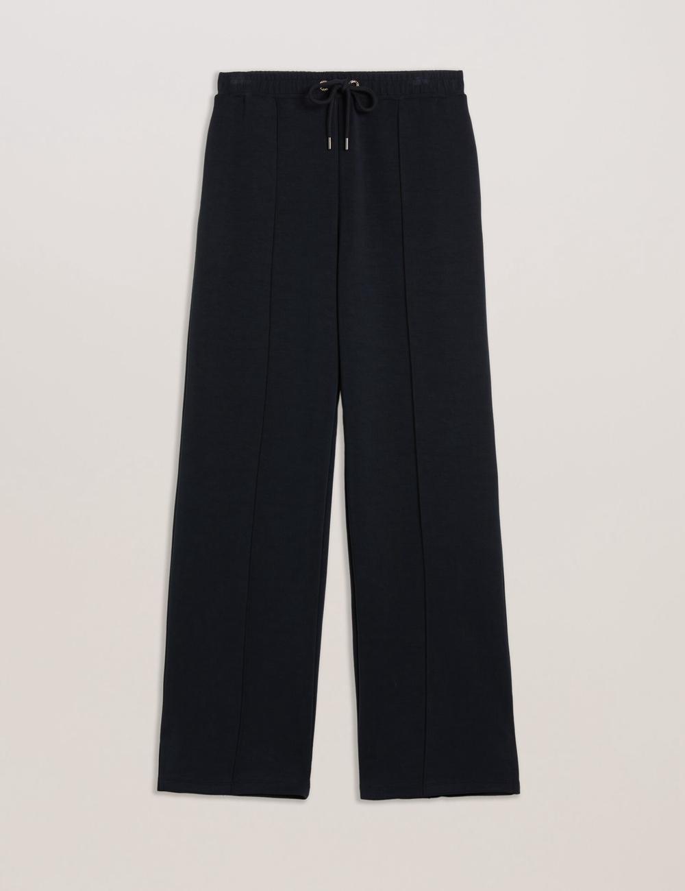 Ted Baker NOWELLL - Straight Leg Joggers With Split Hem Women Joggers Black | UAE  19087-XBQF