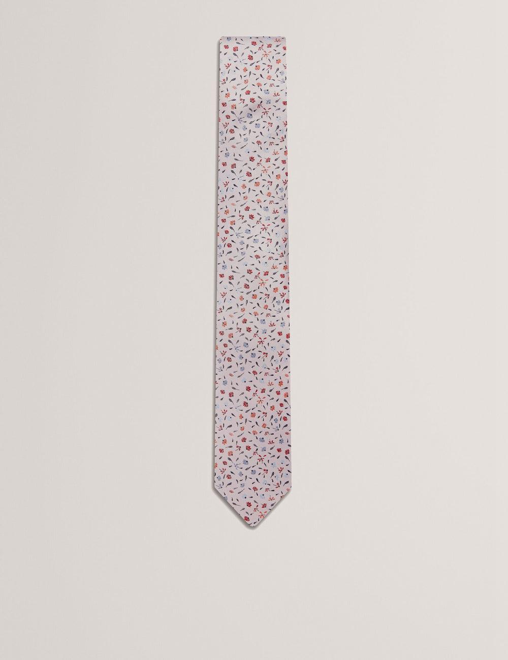 Ted Baker ORSEA - Ditsy Petal Print Woven Silk Men Ties Pink | UAE  98417-BAWQ