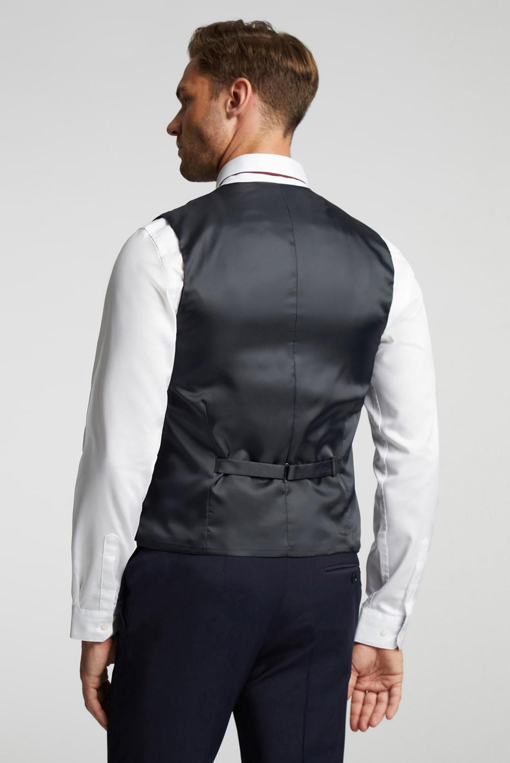 Ted Baker PANAMA - Wool Blend Slim Fit Men Suit Waistcoat Navy | UAE  87326-ESYK