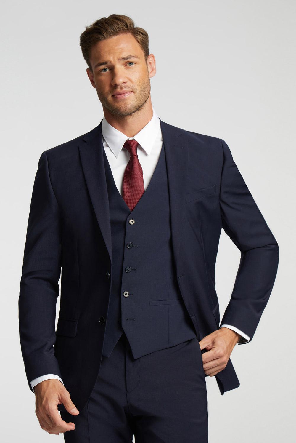 Ted Baker PANAMA - Wool Blend Slim Fit Suit Men Jackets Navy | UAE  71089-MNYO