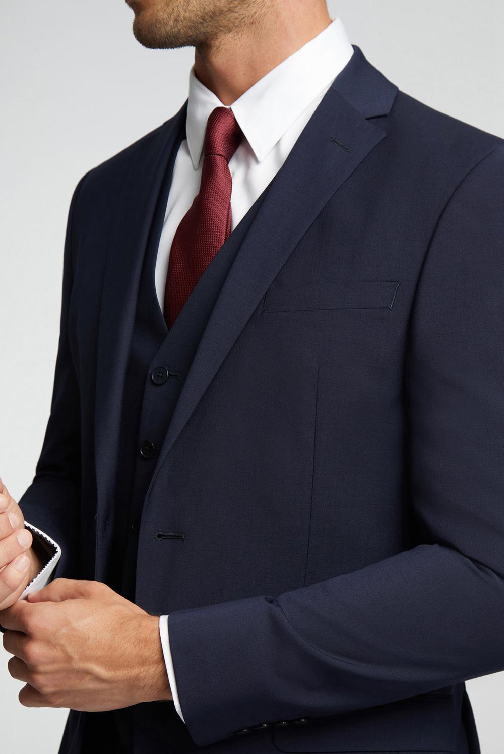 Ted Baker PANAMA - Wool Blend Slim Fit Suit Men Jackets Navy | UAE  71089-MNYO