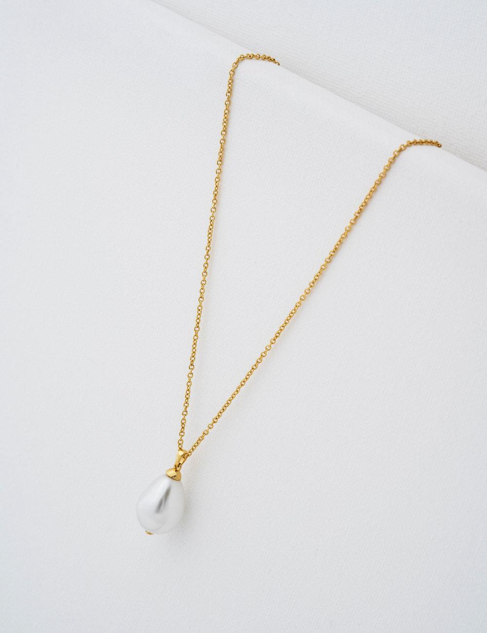 Ted Baker PARMLIA - Pearl Drop Pendant Women Necklaces Gold | UAE  86723-YVDZ