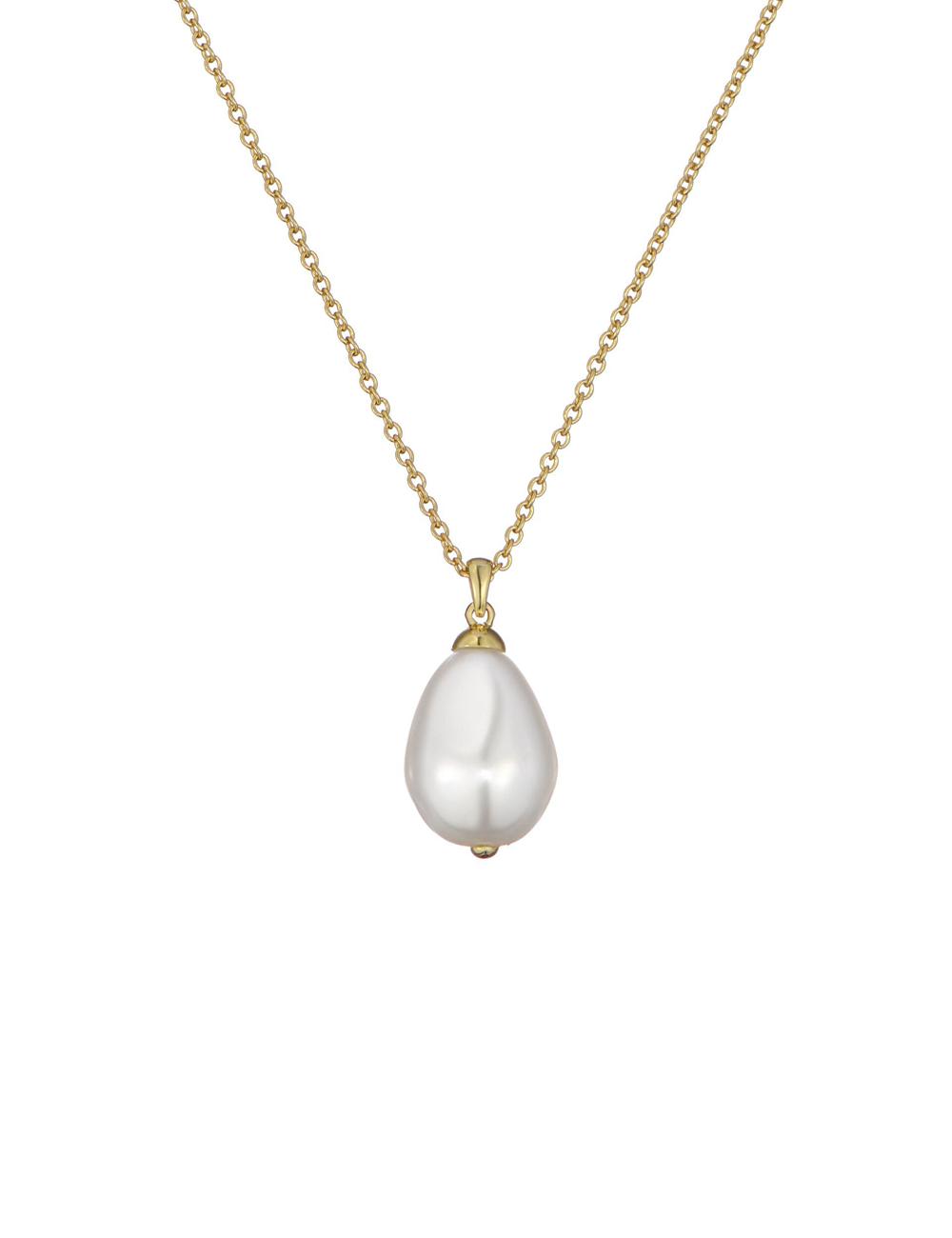 Ted Baker PARMLIA - Pearl Drop Pendant Women Necklaces Gold | UAE  86723-YVDZ