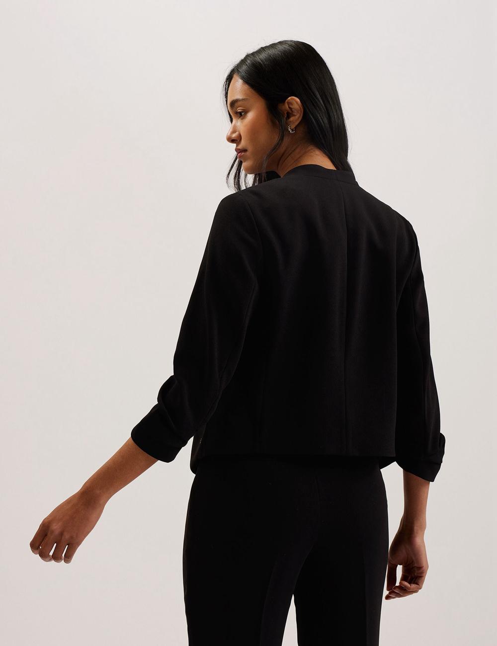 Ted Baker POPSY - 3/4 Sleeve Crop Women Blazers Black | UAE  61209-EZYJ