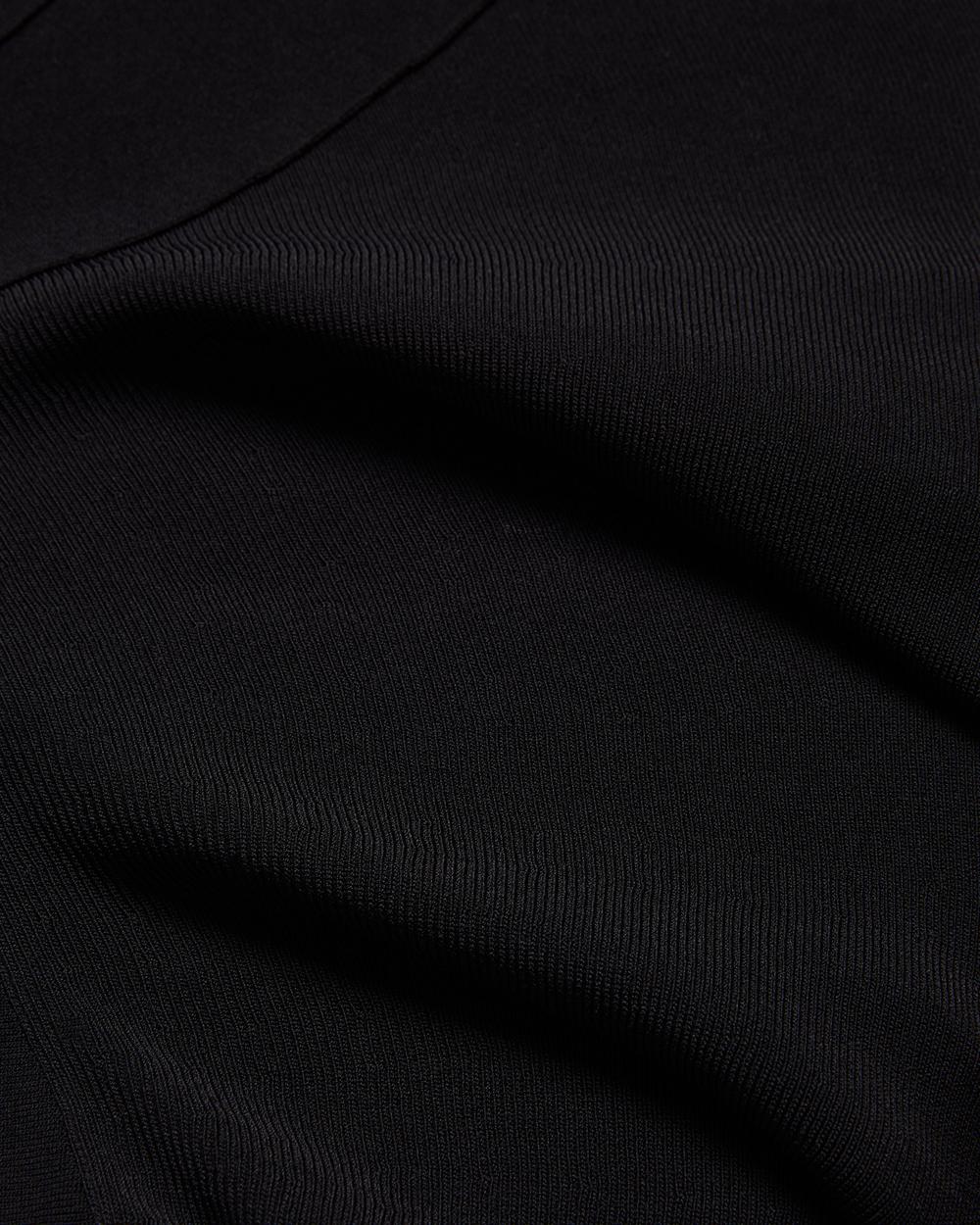 Ted Baker SAMALEE - Flippy Hem Knitted Women Midi Dresses Black | UAE  47189-RAVK