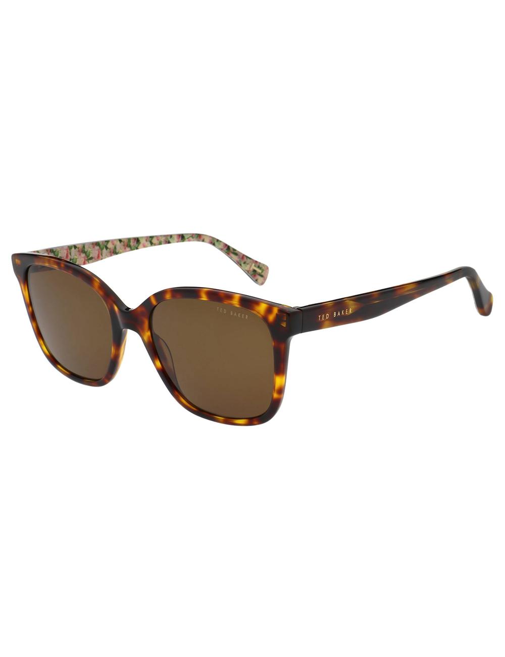 Ted Baker SHANEY - Classic Square Print Detail Women Sunglasses Brown | UAE  35194-EDYN