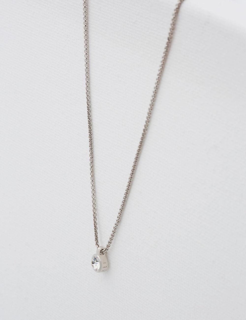 Ted Baker SININAA - Mini Crystal Pendant Women Necklaces Silver | UAE  30174-FNJR