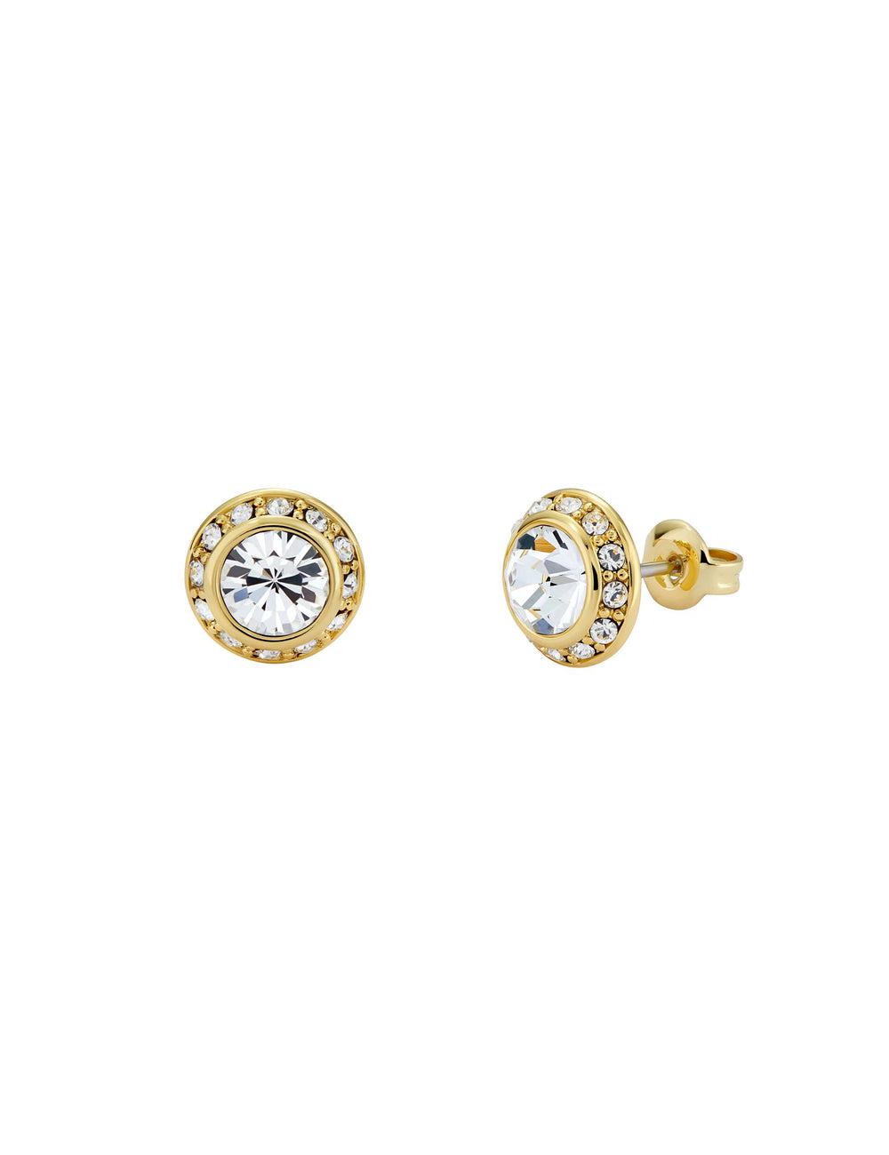 Ted Baker SOLETIA - Solitaire Sparkle Crystal Stud Women Earrings Gold | UAE  02173-YCAI