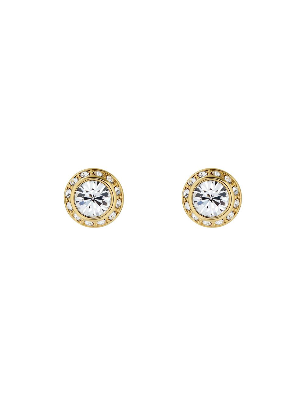 Ted Baker SOLETIA - Solitaire Sparkle Crystal Stud Women Earrings Gold | UAE  02173-YCAI
