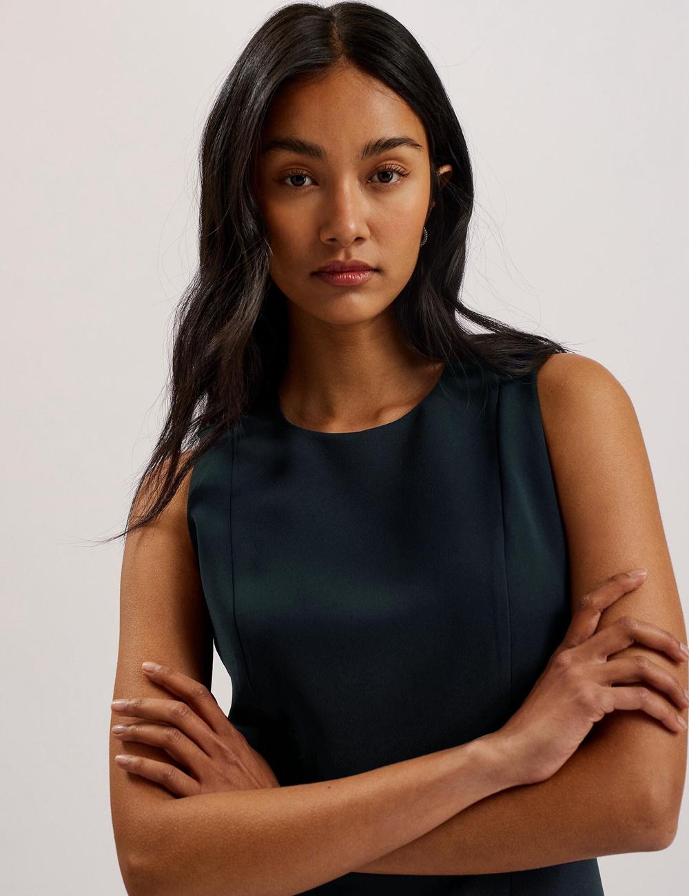 Ted Baker SORRAL - Line Tailored Women Mini Dresses Black | UAE  57623-KQUF