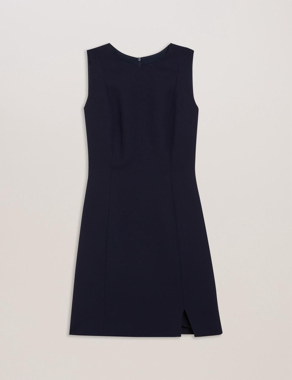 Ted Baker SORRAL - Sleeveless Tailored With Side Split Women Mini Dresses Navy | UAE  31576-EZGO