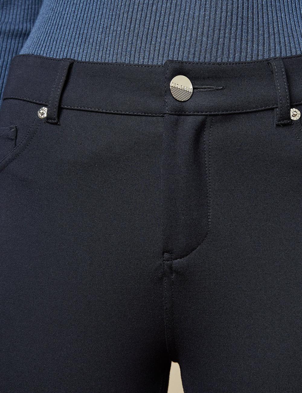 Ted Baker STRENTI - Skinny Fit Zip Cuff Women Jeggings Dk-Blue | UAE  98312-STJL