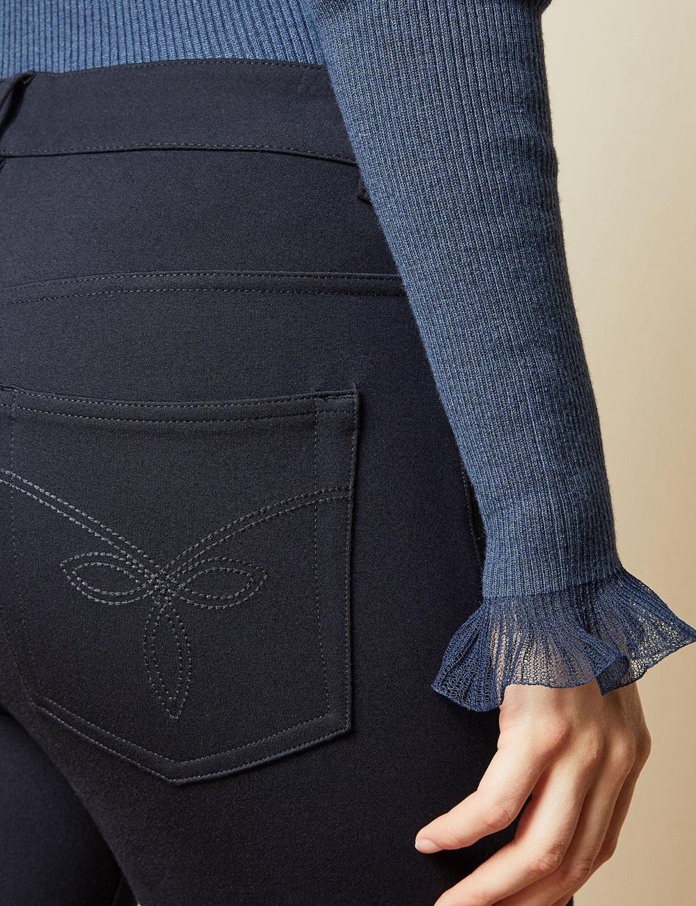 Ted Baker STRENTI - Skinny Fit Zip Cuff Women Jeggings Dk-Blue | UAE  98312-STJL