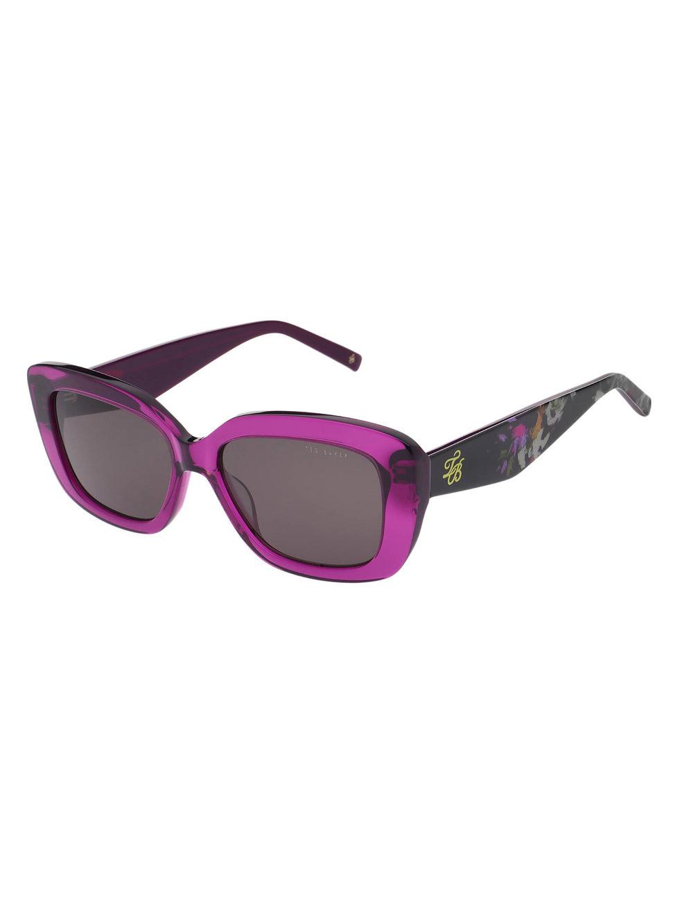 Ted Baker SUMMER - Print Detail Chunky Wrap Women Sunglasses Purple | UAE  84053-LFBZ