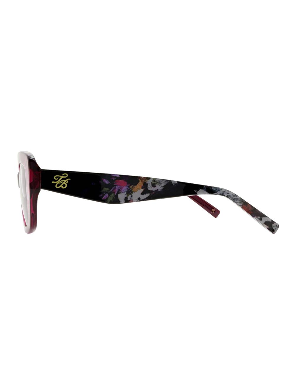Ted Baker SUMMER - Print Detail Chunky Wrap Women Sunglasses Purple | UAE  84053-LFBZ