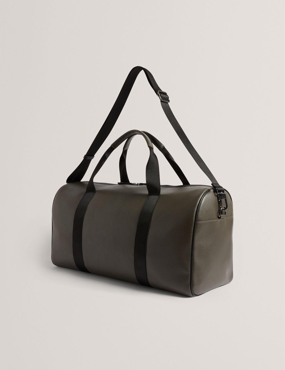 Ted Baker TAISON - Pebbled Faux Leather Men Holdall Bags Khaki | UAE  15240-XPYK