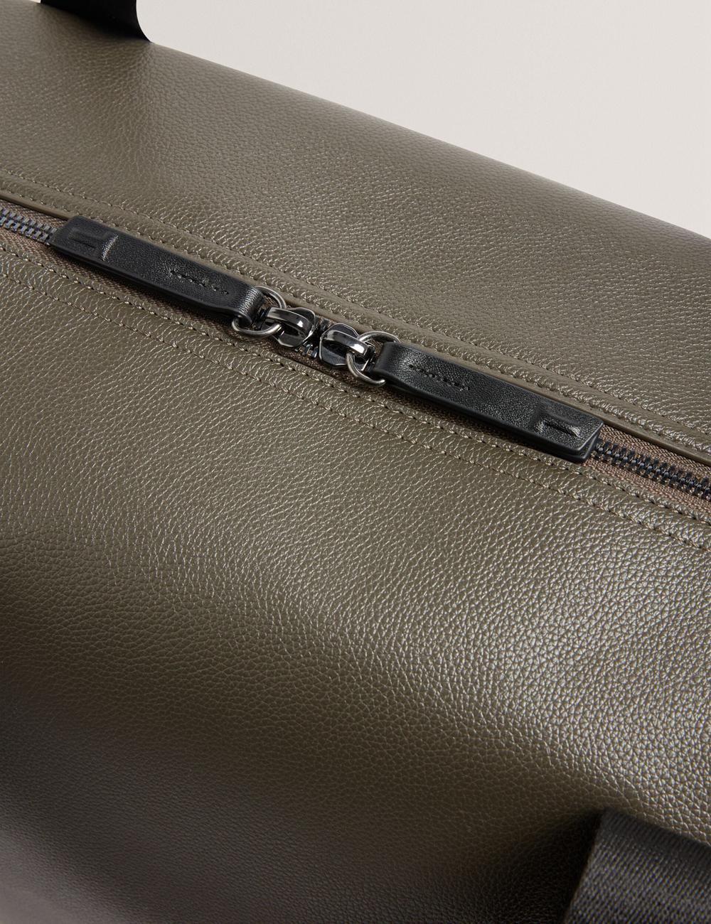 Ted Baker TAISON - Pebbled Faux Leather Men Holdall Bags Khaki | UAE  15240-XPYK