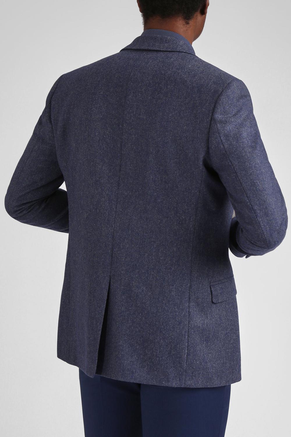Ted Baker TIANJS - Textured Wool Blend Tailored Men Blazers Blue | UAE  89275-NBAO