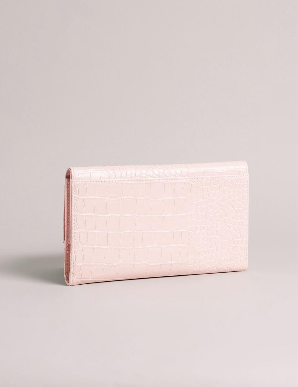 Ted Baker TRAVELZ - Croc Faux Leather Travel Organiser Women Wallets Pink | UAE  30621-GETP