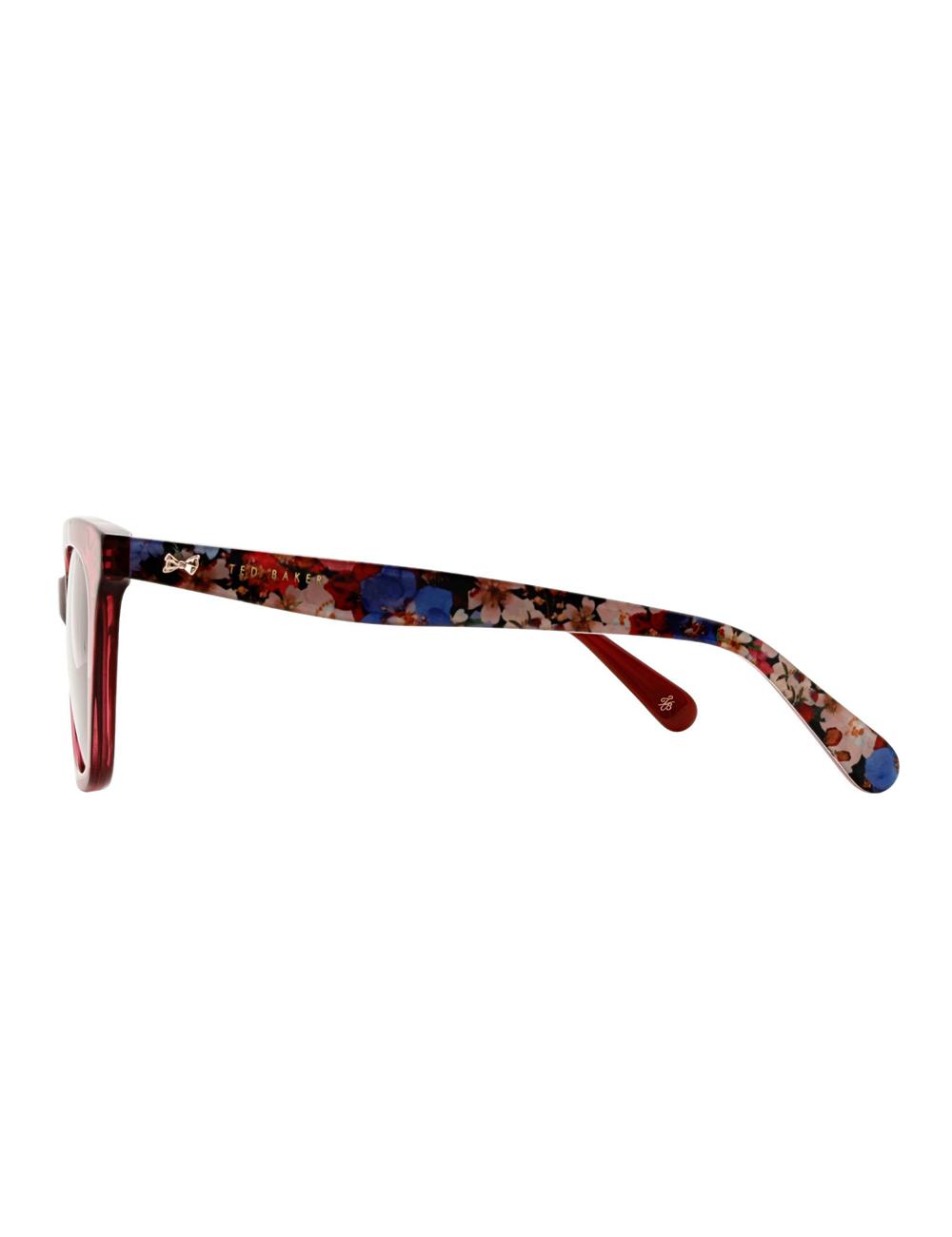 Ted Baker TYDE - Square Cat Eye Print Detail Women Sunglasses Raspberry | UAE  21857-UCGA