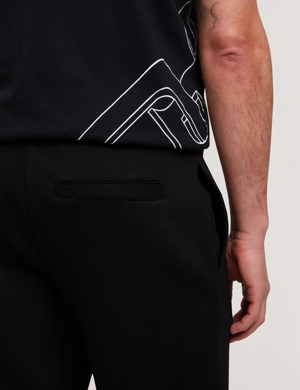 Ted Baker UAVER Slim Fit Neoprene Men Joggers Black | UAE  92803-FAIC