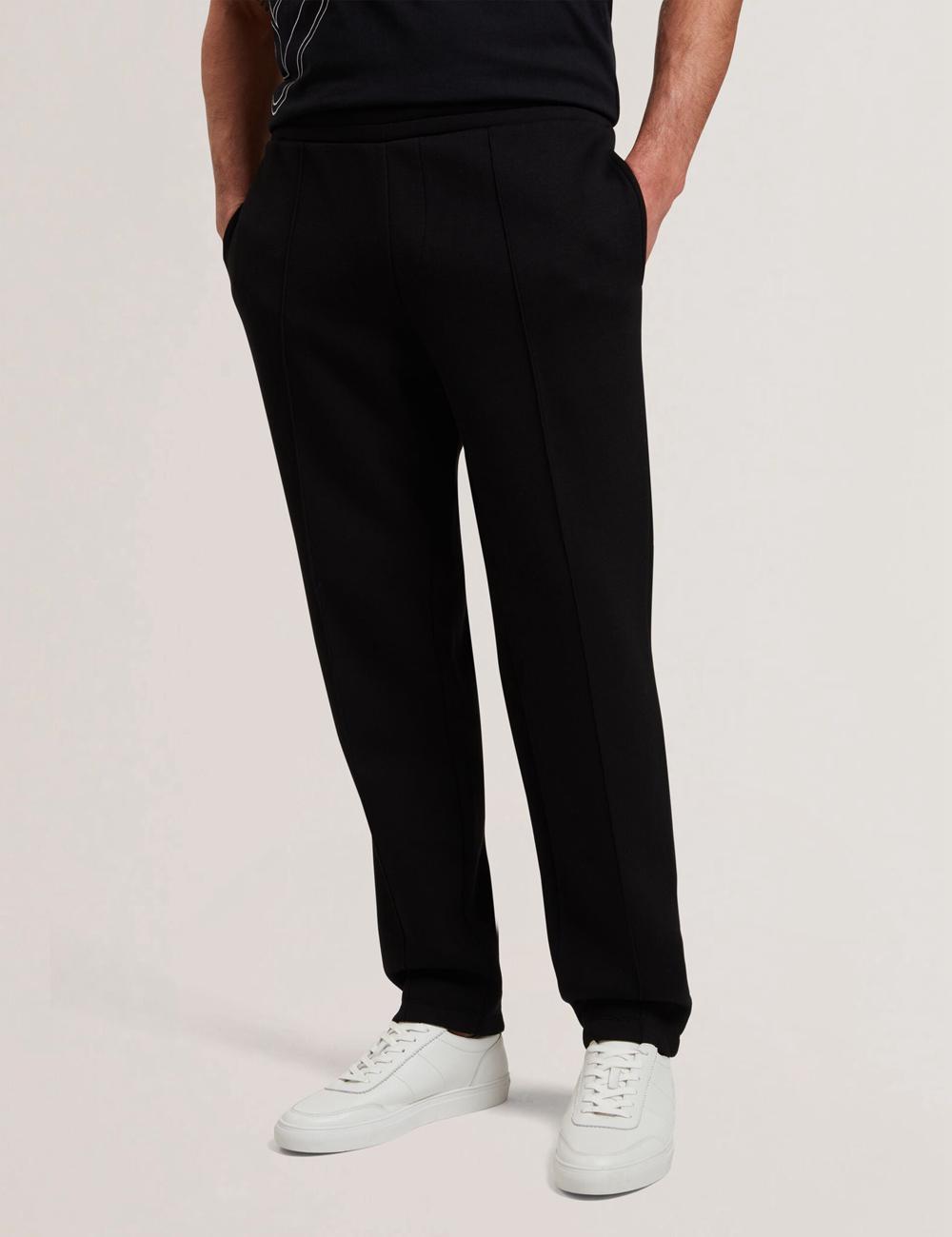 Ted Baker UAVER Slim Fit Neoprene Men Joggers Black | UAE  92803-FAIC