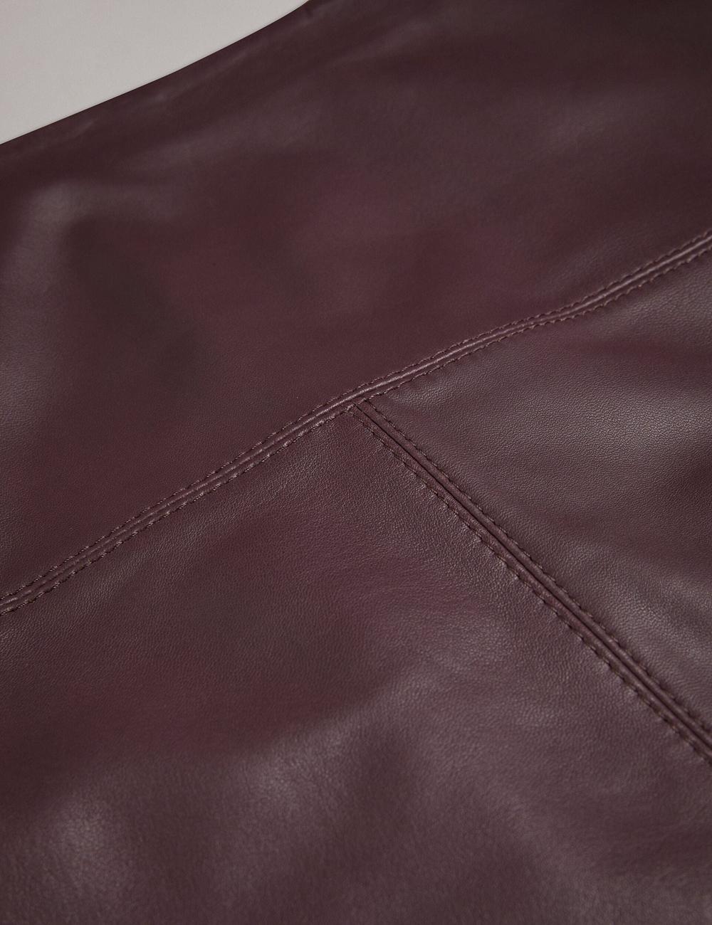 Ted Baker VALIAT - A-Line Leather Women Mini Skirts Red | UAE  35019-IPCK